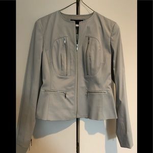 Beautiful slate gray motto jacket